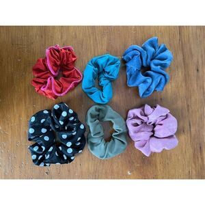 Bundle of silky scrunchies multicolor